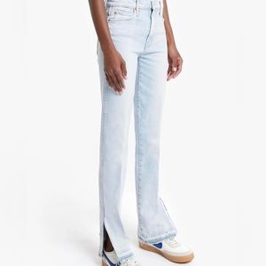 Mother High Waisted Rascal Slice Undone Hem